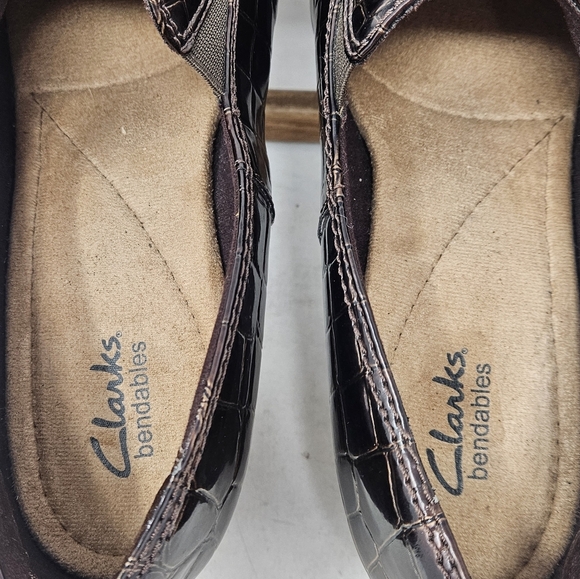 Clarks bendables wedge loafers 9 - Picture 6 of 7